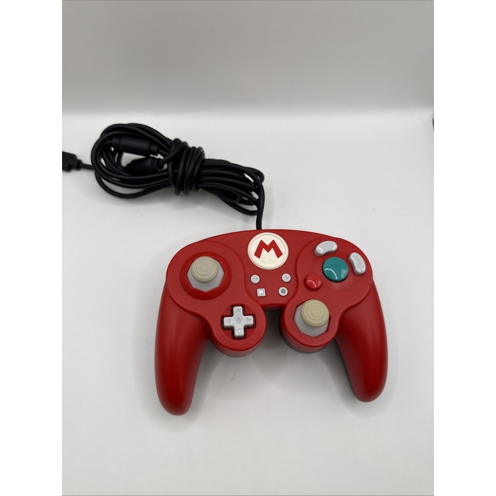 PDP Wired Fight Pad Pro Mario Red Controller 500-100 USB For Nintendo Switch Wii